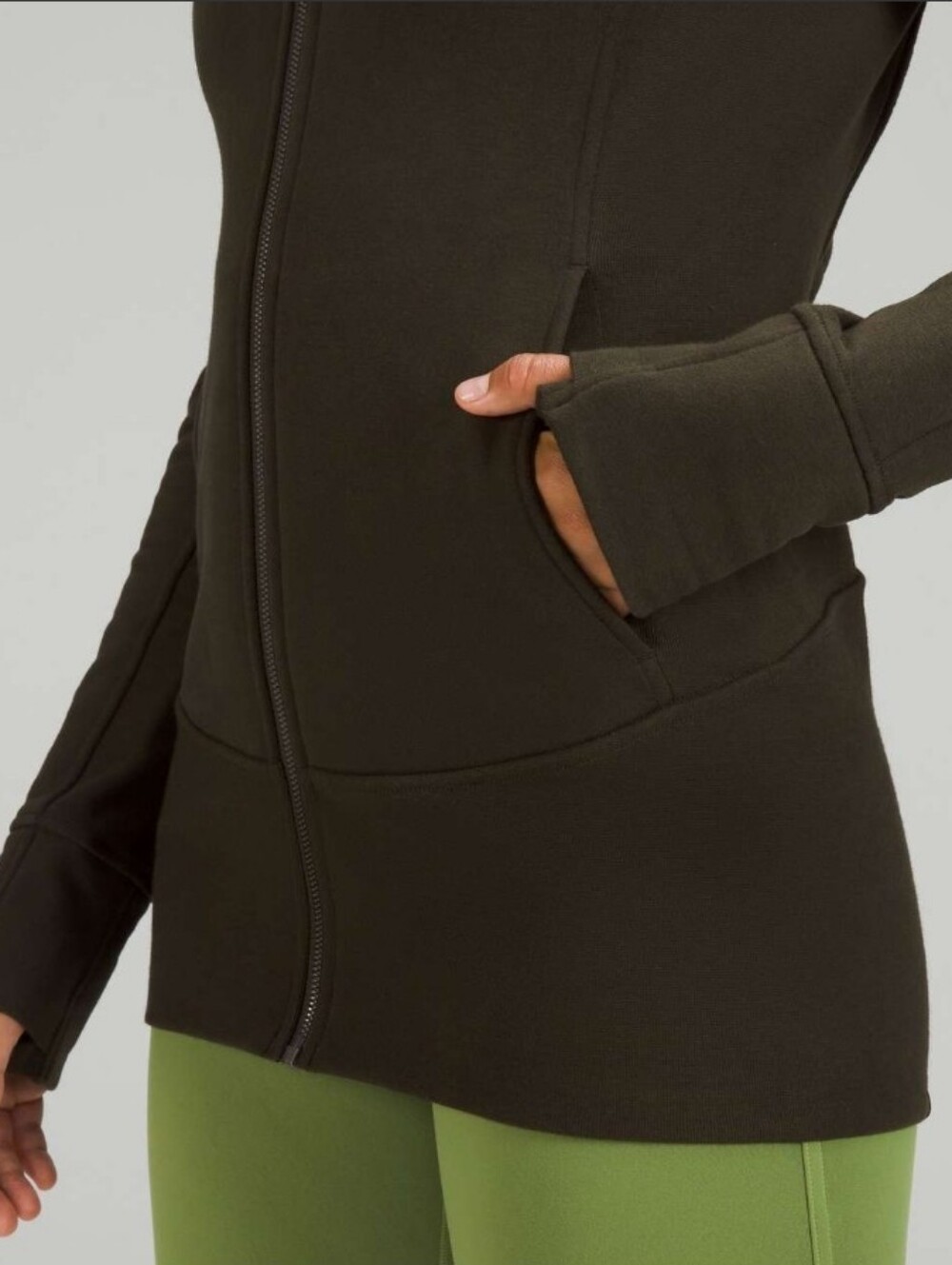 Lululemon Hooded Radiant Jacket Full-Zip Hoodie Dark Olive/ 8 - Picture 11 of 11